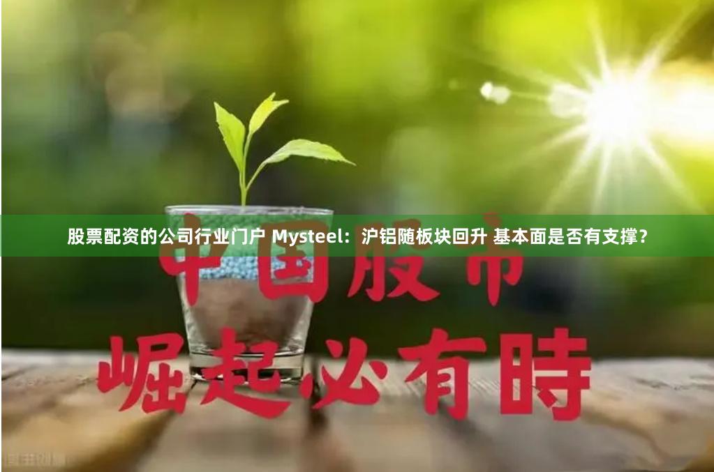 股票配资的公司行业门户 Mysteel：沪铝随板块回升 基本面是否有支撑？